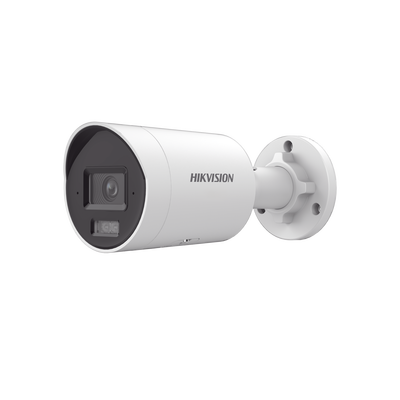 Bala IP 8 Megapixel (4K) / Imagen a Color 24/7 / Lente 2.8 mm / Luz Blanca 40 mts / Exterior IP67 / WDR 130 dB / Entrada y Salida de Audio y Alarma / Captura Facial / ONVIF / Micro SD / Micrófono Integrado | DS-2CD3087G3-LIU