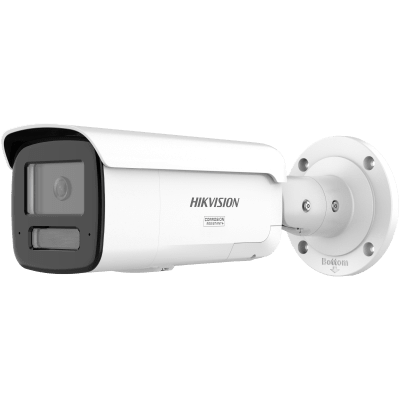 [Dual Light + ColorVu 3.0 + HikAI] Bala IP 4 Megapixel / Lente 4 mm / 60 mts IR + Luz Blanca / Exterior IP67 / Estrobo Azul y Rojo / WDR 130 dB / ACUSENSE 3.0 / Metal / NEMA 4X / ACUSEARCH | DS-2CD2T47G3-LIS2UY/SRB