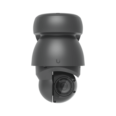 Cámara UniFi Protect PTZ AI Industrial Color Negro, 4K (8MPX), Zoom Óptico 22x, Visión Nocturna IR 100 m, Reconocimiento Facial y Placas, Protección IP66, Movimiento 360°, PoE++ | UVC-AI-PTZ-B