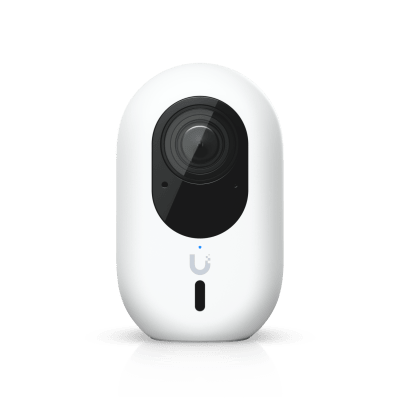 Cámara UniFi Protect G6 Instant con WiFi, 4K, Sensor de Imagen 8MP 1/1.8", Multi-TOPS AI, Audio Bidireccional, Visión Nocturna IR, Protección IPX5, Reconocimiento Facial y de Matrícula | UVC-G6-INS-W