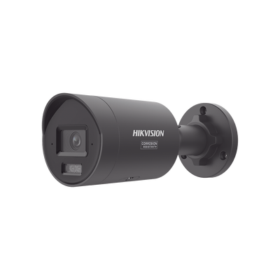 [Dual Light + ColorVu 3.0 + HikAI] Bala IP 4 Megapixel / Lente 2.8 mm / 40 mts IR + Luz Blanca / 2 Microfonos Integrados / Exterior IP67 /  WDR 130 dB / ACUSENSE 3.0 / Metal / NEMA 4X / ACUSEARCH | DS-2CD2047G3-LI2UY(BLACK)
