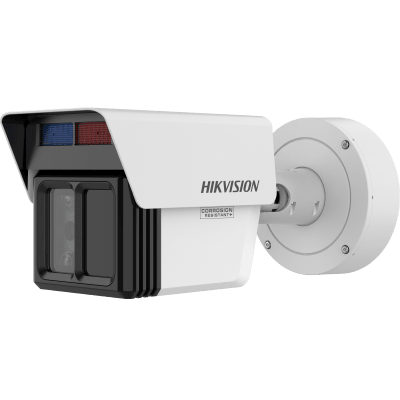 [DeepinView X] Bala IP Triple Lente 4 MP + 2 MP +2 MP  / Lente Fijo 4 MM +12 MM + 25 MM / Analíticos de 120 Metros de Distancia con Protección Perimetral / 2 Micrófonos y 1 Bocina / IP67 / IK10 / DARKFIGHTER 2.0 / 120 Mts IR | IDS-2CD7T46G2/VX3-IS