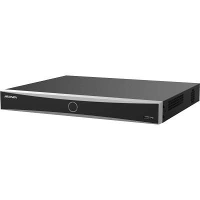 [Acusearch] NVR 12 Megapixel (4K) / 16 canales IP / AcuSense (Evita Falsas Alarmas) / Reconocimiento Facial / 1 Bahía de Disco Duro  / HDMI en 4K / Sin Puertos PoE+ | DS-7616NXI-K1(E)