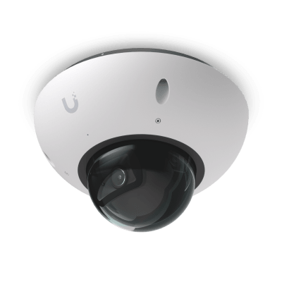 UniFi G6 Dome – Cámara 4K Antivandálica y Todo Clima con Sensor de 8 MP (1/1.8”), Motor de IA Multi-TOPS y Visión Nocturna Infrarroja de Largo Alcance | UVC-G6-DOME-W