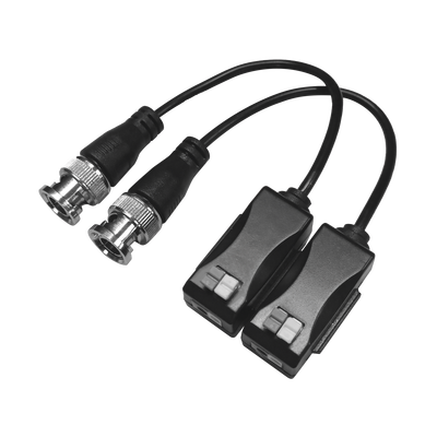 Kit de Transceptores (Baluns) con Terminal PUSH SUPERIOR PIG TAIL en ambos conectores, Resolución 4K , Cable flexible COAXIAL Blindado / COAXITRON / AUDIO POR COAXITRON /Conector 100% COBRE / Calidad PREMIUM | TT101FTURBOZ