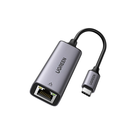 Adaptador de Red USB-C 3.1 (5 Gbps) a RJ45 | Thunderbolt 3 | Admite 10/100/1000 Mbps |  Chip Inteligente | Amplia Compatibilidad | Caja de Aluminio | Longitud del cable 10 cm. | 50737