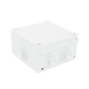 Caja Estanca de PVC Para Derivación y Conexión, 6 Entradas, Tapa con Tornillo de 1/4" de Vuelta, 100x100x50 mm (Área Interna), Uso Exterior IP55, Material que no Propaga el Fuego y Libre de Hálogenos | GW-44-024