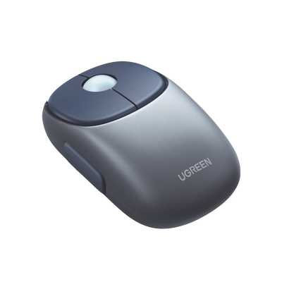 Mouse Inalámbrico FUN | Recargable| 2.4G & Bluetooth | 4 Niveles de DPI | Silencioso | Ergonómico | 5 Botones | Compatible con Windows, macOS 10.5, Android iOS Linux y Chrome OS | Color Azul. | 90538