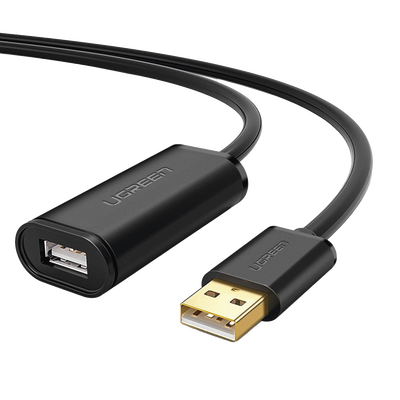 Cable de Extensión Activo USB 2.0 / 10 Metros / Macho-Hembra / Booster individual FE1.1S incorporado / Velocidad de hasta 480 Mbps / Ideal para impresoras, consolas , Webcam, etc. | 10321