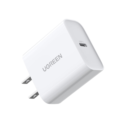 Cargador USB-C de 20W | 1 USB-C de Carga Rápida | QC4.0+ | PD3.0 | PPS | BC1.2| Carga Inteligente | Chip PWM | Múltiple Protección | Mayor Eficiencia Energética | Tamaño Compacto | Carcasa Ignifuga | Color Blanco. | 60449B