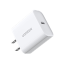 Cargador USB-C de 20W | 1 USB-C de Carga Rápida | QC4.0+ | PD3.0 | PPS | BC1.2| Carga Inteligente | Chip PWM | Múltiple Protección | Mayor Eficiencia Energética | Tamaño Compacto | Carcasa Ignifuga | Color Blanco. | 60449B