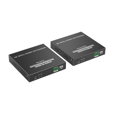 Kit Extensor HDMI para distancias de 120 metros | Soporta resolución 4K @60Hz | Cat 6, 6a y 7 | Salida Loop en el Tx para visualización local | Soporta control remoto del equi | TT-582