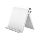 Soporte de Escritorio para Tablet /  Ajustable de 0° a 100° / Goma Antiarañazos / Antideslizante / Amplia Compatibilidad con dispositivos de 4'' a 13'' / Plegable / ABS / Color Blanco | 30485