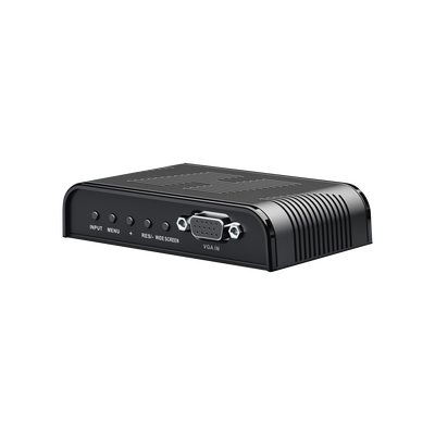 Convertidor de S-VIDEO, BNC (CVBS), VGA a VGA /  Resolución 1080P @60Hz / Soporta ajuste de Brillo, contraste, saturación de color / Alimentacion incluida. | TT7505