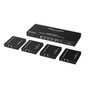 Kit Divisor y Extensor HDMI | 1x4 | Hasta 70 m |Resolución 4K @ 60 Hz |  Cat 6/6a/7 | IPCOLOR | CERO LATENCIA | Puerto S/PDIF | EDID | RS232 | Salida Loop / PoC | TT-824N