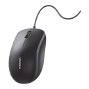 Mouse Óptico USB | Cable USB de 1.5 metros | 3 Botones | 1200DPI | Diseño Ergonómico | Silencioso | Color Negro | Windows / MacOS / Linux / Chrome y otros | También Compatible con  DVR / NVR. | 90789