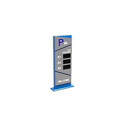 Pantalla Principal de Guía de Estacionamiento / 3 Módulos / Mensaje de Bienvenida / Uso con Aplicación de Guía de Estacionamiento | DS-TVB200(3MODULE)