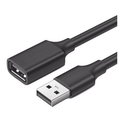 Cable Extensor USB 2.0 A a A | 1 metro | Macho-Hembra | Ultra Durabilidad | Núcleo de Cobre Estañado 28/22 AWG | Blindaje Interior Múltiple / Ideal para teclado, mouse, impresoras, etc. | 10314
