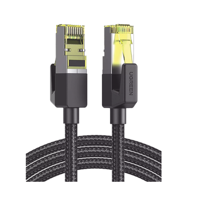Cable Ethernet Cat7 CLASS F/FTP Redondo con Malla de Nylon 1 Metro (3.28 Pies) | 80421