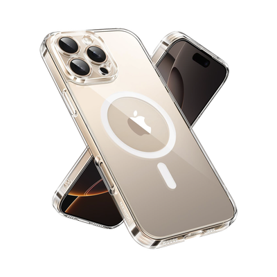 Funda protectora magnética transparente UGREEN Classy para iPhone 16 Pro (transparente) | 45927