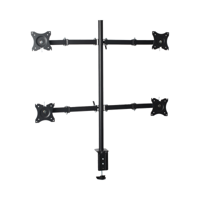 Montaje de Escritorio articulado para 4 monitores de 13 a 27" /  Soporta hasta 15 kg / Vesa 75 x 75 / 100 x 100 / Acero | EPS710ED4