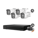Kit TurboHD 1080p / DVR 4 Canales / 4 Cámaras Bala ColorVu con Microfono Integrado / Fuente de Poder / Accesorios de Instalación | B8-KIT-CV/A