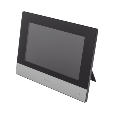 Monitor IP WiFi Touch Screen 7" para Videoportero IP  / Vídeo en Vivo / PoE Estándar / Apertura Remota / Llamada Entre Monitores / Audio de dos vías / Policarbonato | DS-KH6320-WTE1