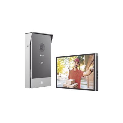 Videoportero IP Conexión a 2 Hilos / Con Monitor Wi-Fi para Interior / Frente de Calle  IP65 Uso En Exterior Debe Tener Protección / Cámara 3 Megapíxel / Llamada a la App / Apertura remota  / Apertura de 1 Puerta y un 1 Porton | CS-HP7