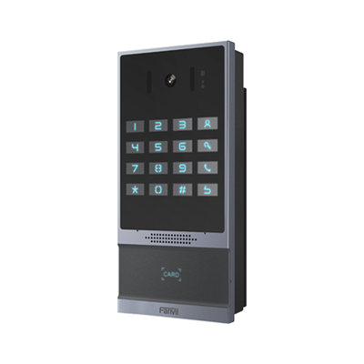 Videoportero SIP para Control de Acceso, Teclado numérico iluminado, 2 relevadores, anti-vandálico, IP66 y IK07, PoE | I64
