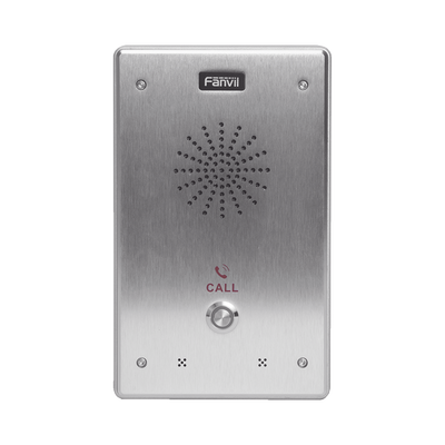 Intercomunicador IP, 2 líneas SIP, 2 relevadores con botón para llamada, anti-vandálico, IP65 e IK10, PoE | I12-N-01P