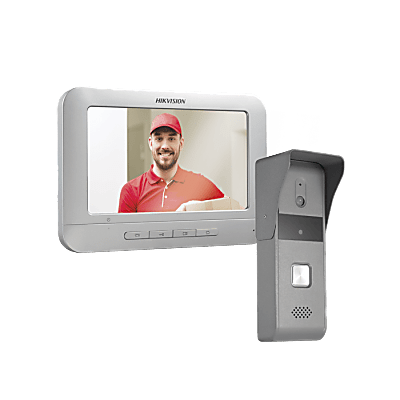Kit de Videoportero Analógico con Pantalla LCD a Color de 7" / Frente de Calle para Exterior IP65 / Salida de Relevador | DSKIS203T/K