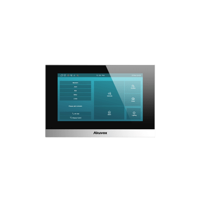 Monitor Color Plata Linux / Pantalla Touch de 7 Pulgadas / SIP / POE / WIFI / Compatible con Frentes de Calle Akuvox | C313WB