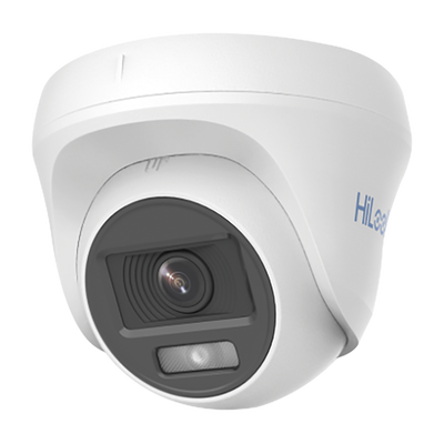 Turret TURBOHD 1080p / Imagen a Color 24/7 / Lente 2.8 mm / ColorVu Lite / Luz Blanca 20 mts / Uso en Interior / Policarbonato | THC-T129-P