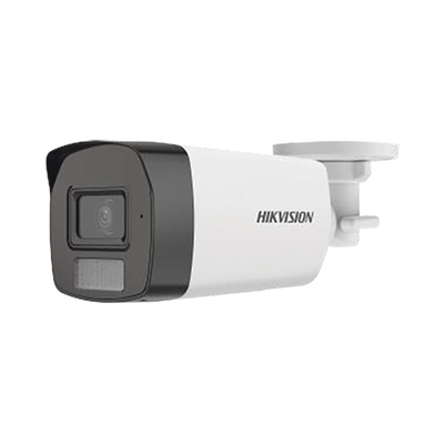 [Dual Light + ColorVu] Bala TURBOHD 3K (5 Megapixel) / Lente 2.8 mm / 40 mts IR + 40 mts Luz Blanca  / Gran Angular 104.5° / Exterior IP67 / Micrófono Integrado / dWDR / 4 Tecnologías | DS-2CE17K0T-LFS