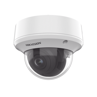 Domo TURBOHD 5 Megapixel / Lente Motorizado 2.7 - 13.5 mm / IR EXIR 40 mts / TVI-AHD-CVI-CVBS / IK10 / IP67 / dWDR / 12 Vcc / 24 VCA | DS-2CE5AH0T-AVPIT3ZF(C)