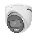 [Dual Light + ColorVu] Turret TURBOHD 2 Megapixel (1080p) / Lente 2.8 mm / 20 mts IR + 20 mts Luz Blanca / Gran Angular 105° / Exterior IP67 / Micrófono Integrado / dWDR / 4 Tecnologías / Metal | DS-2CE70DF0T-LMFS