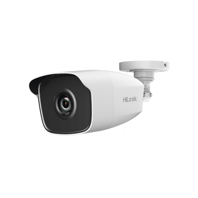 Bala TURBOHD 2 Megapíxeles (1080p) / Gran Angular 103º / Lente 2.8 mm / METAL / IR EXIR Inteligente 40 mts / Exterior IP66 / TVI-AHD-CVI-CVBS / dWDR | THC-B220-M