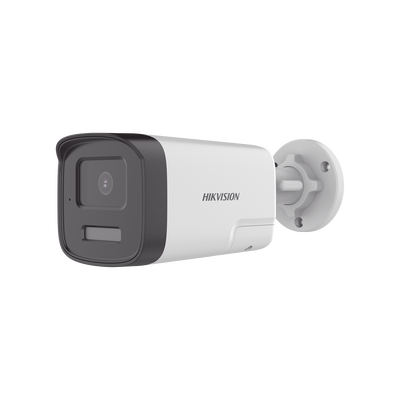 [Audio Bidireccional + Dual Light + ColorVu] Bala TURBOHD 2 Megapixel (1080p) / Lente 3.6 mm / 40 mts IR EXIR + 40 mts Luz Blanca / Micrófono y Bocina Integrado / Exterior IP67 / dWDR | DS-2CE17D0T-LTS