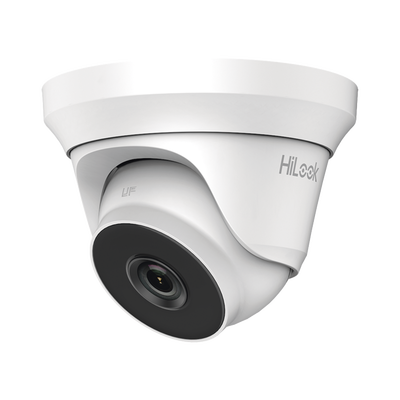 Turret TURBOHD 2 Megapixel (1080p) / Gran Angular 103 / Lente 2.8 mm / Audio por Coaxitron / 40 mts IR EXIR / Exterior IP66 / 4 Tecnologías / dWDR / Metal | THC-T220-MS