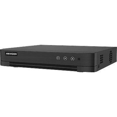 DVR 8 Canales TURBOHD + 4 Canales IP / 5 Megapixel Lite - 3K Lite / Audio Bidireccional /ACUSENSE (Evista falsas alarmas) / 1 Bahía de Disco Duro / Salida de Video en Full HD | IDS-7208HQHI-M1/T