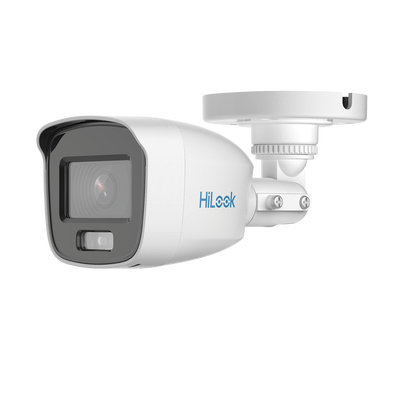 [ColorVu] Bala TURBOHD 2 Megapixel (1080p) / Imagen a Color 24/7 / Lente 2.8 mm / Luz Blanca 20 mts / IP66 / Policarbonato / Microfono Integrado | THC-B129-PS