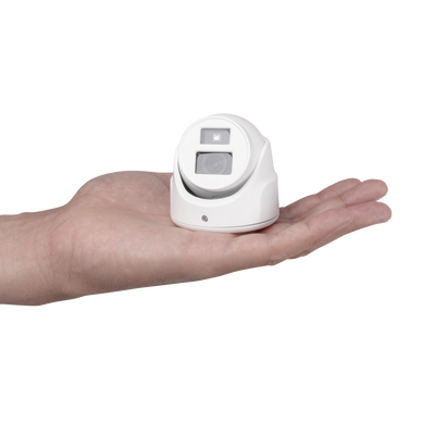 Ultra Mini Turret TURBO 2 Megapixel (1080p) / Gran Angular / Lente 2.8 mm / 20 mts IR EXIR / Exterior IP67 / 4 Tecnologías (TVI / AHD / CVBS) / dWDR / Color Blanco | DS-2CE70D0T-ITMFW