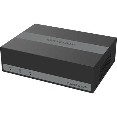 (eDVR) DVR 2 Megapíxel (1080P) Lite / 4 Canales TURBOHD + 1 Canal IP /  Hasta 1 Mes de Grabación / Unidad de Estado Solido Incluido / H.265+ / ACUSENSE Lite (Evita Falsas Alarmas) / Diseño Ultra Compacto / Extra Silencioso /  eSSD de | DS-E04HGHI-D(B)