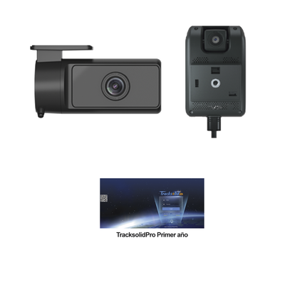 KIT Dashcam con sistema de control ADAS (asistencia de manejo) y Camara de cabina (CI03) / Multiples alarmas /Comunicación dos vías / ideal para flotas vehiculares / Facil instalacio / Incluye primer año de plataforma TrackSolidPro | JC261CI03P