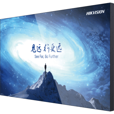 Pantalla LCD 65" 4K para Videowall / Entrada HDMI - VGA - DVI - DP / Monitor Robusto / Bisel Delgado (3.5 mm) / Daisy Chain (Conexion en Cadena sin Software) | DS-D2065UL-0AU