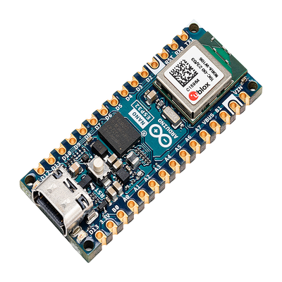Placa Desarrollo Arduino Nano ESP32 / Microcontrolador ESP32-S3 Dual-Core 240 MHz / Wi-Fi 4 802.11 b/g/n + Bluetooth LE 5.0 / 16 MB Flash Externa + 8 MB PSRAM / Compatibilidad Arduino Cloud + MicroPython / USB-C + Conectividad IoT | ABX-00092