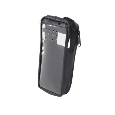 Funda Reforzada de Piel, Lazo para Cinto, Ventana Plástica y Cierre Lateral / IC-F3161DS, IC-F4161DS. | FSMIC-F3161