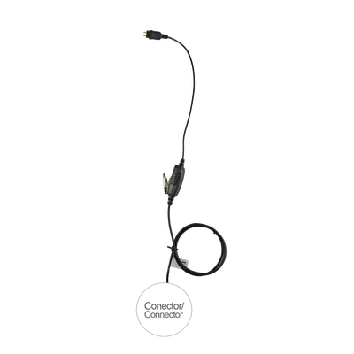 Micrófono de 1 cable serie LOC para Hytera PD770, PD782, PD706, PD786 puro cable con conector para radio, Requiere auricular de la Serie LOC. | E1-1W2HY131