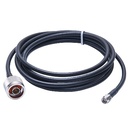 Jumper de 2 Metros (6.56 Pies) con Cable RG-58U-SYS Conector N Macho a SMA Macho | SN-58U-SMA-200