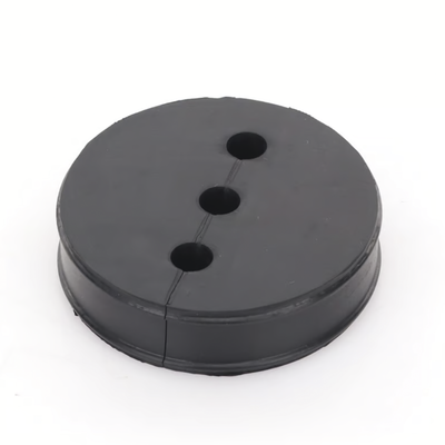 Inserto de Caucho de 4" Con Tres Orificios para Cable de 3/8 in | CI-3-38
